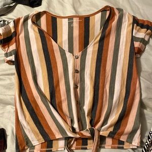 American eagle tie shirt